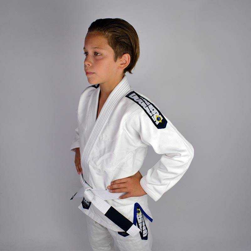 KIMONO JJB ENFANT DOGUERA ELEMENTAR V2 BLANC